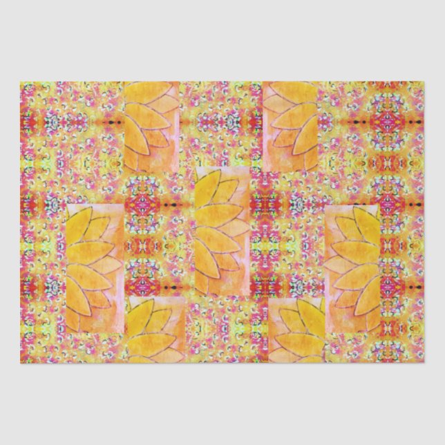 Colourful Floral  Tissue Paper (Front)