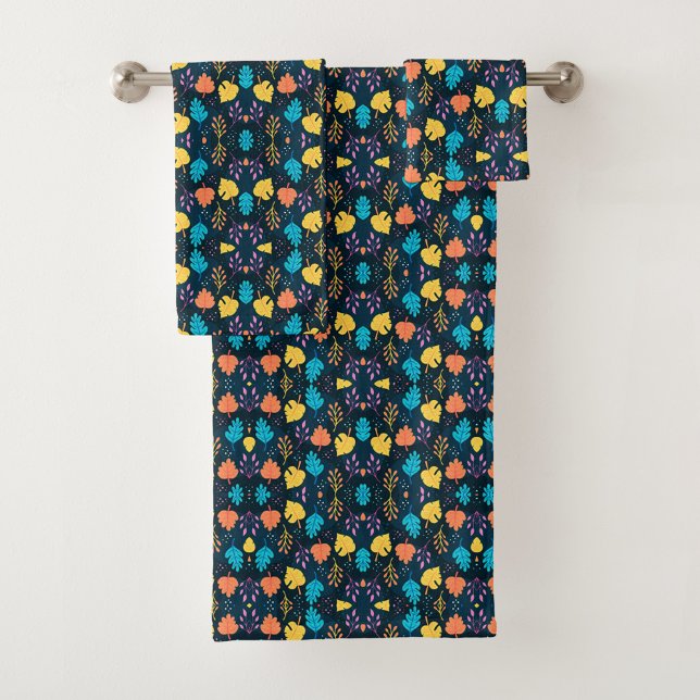 Colourful floral towels feature a vibrant pattern (Creator Uploaded)