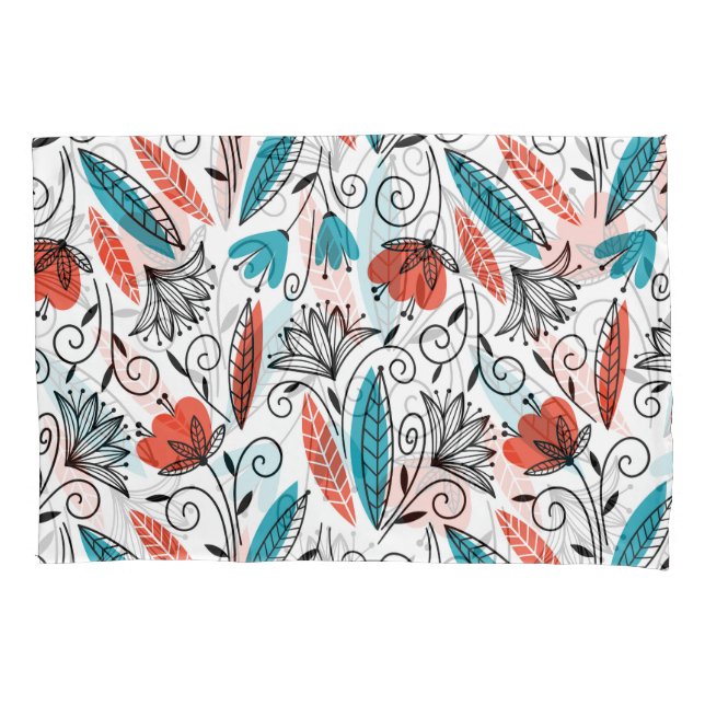 Colourful floral: vibrant seamless pattern. pillowcase (Front)