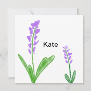 Colourful floral watercolor add name text invitation