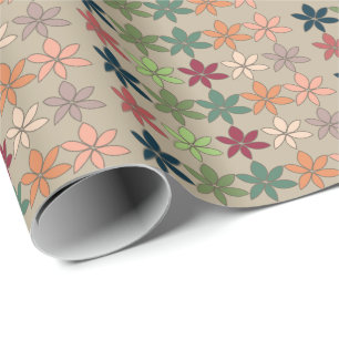 Colourful Floral  Wrapping Paper