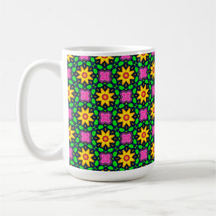 Colourful Floral Yellow Flowers Pattern-45567 Coffee Mug