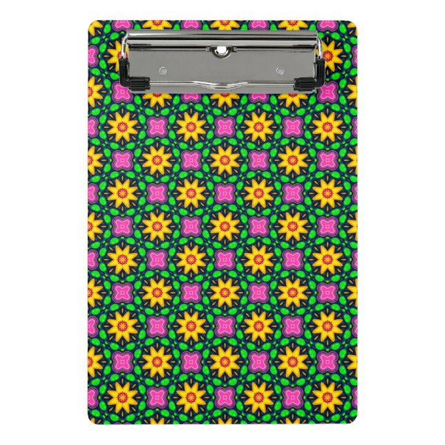 Colourful Floral Yellow Flowers Pattern-45567 Mini Clipboard (Front)