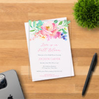 Colourful Florals Love In Full Bloom Bridal Shower