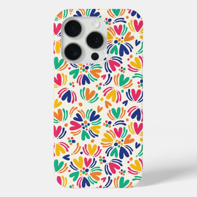Colourful Florals & Polka Dots Case-Mate iPhone Case (Back)