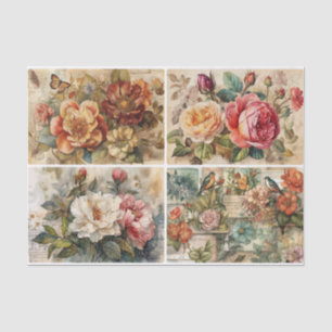 Colourful Florals  Tissue Paper