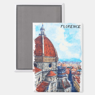 Colourful Florence Italy Duomo Cathedral Magnet