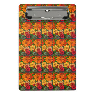 Colourful flower and veggies art  mini clipboard