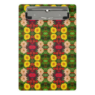 Colourful flower and veggies art  mini clipboard