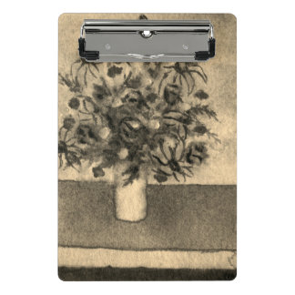 Colourful flower and veggies art  mini clipboard