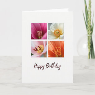 Colourful Flower Birthday Card