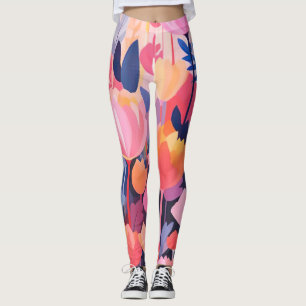 colourful Flower design Leggings