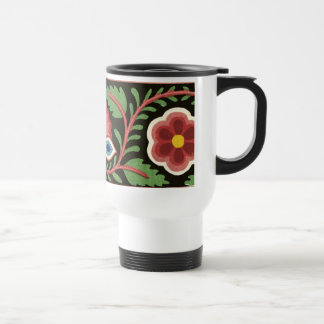 Colourful Flower Design Travel Mug