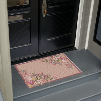 Colourful Flower Doormat,Front Porch Mat,Floral Ma Doormat