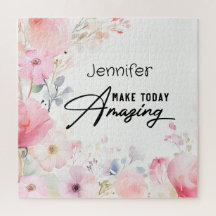 Colourful Flower Inspirational Puzzle