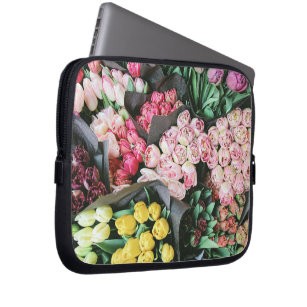 colourful flower laptop sleeve