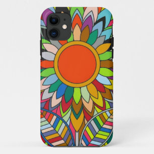 colourful flower mandala yaei design Case-Mate iPhone case