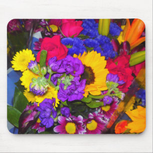 Colourful Flower Mix Mousepad