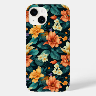 Colourful Flower Pattern Case-Mate iPhone 14 Case