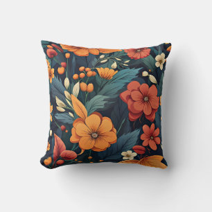 Colourful Flower Pattern Cushion