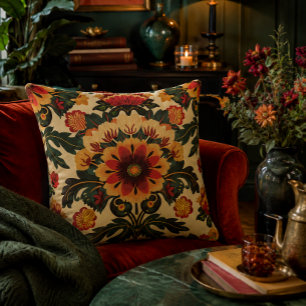 Colourful Flower Pattern Cushion
