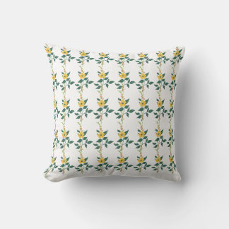 Colourful Flower Pattern Square Pillow