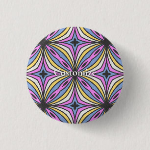 Colourful Flower Petals Thunder_Cove 3 Cm Round Badge