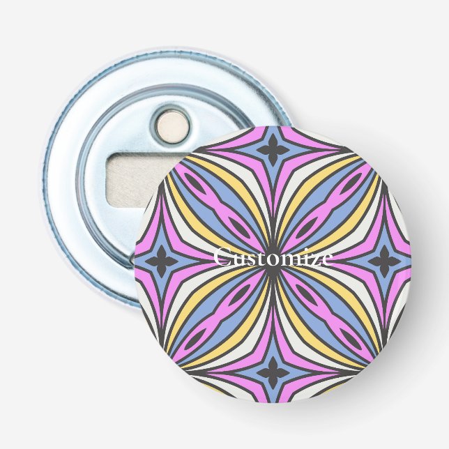 Colourful Flower Petals  Thunder_Cove Bottle Opener (Front)