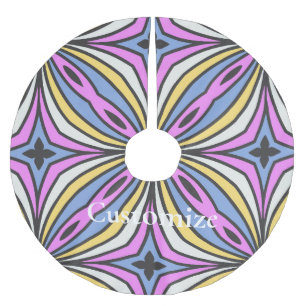 Colourful Flower Petals  Thunder_Cove Brushed Polyester Tree Skirt