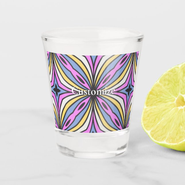 Colourful Flower Petals  Thunder_Cove Shot Glass (Front)