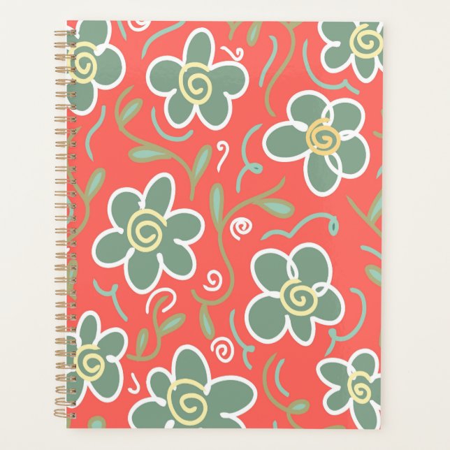 Colourful Flower  Planner (Front)
