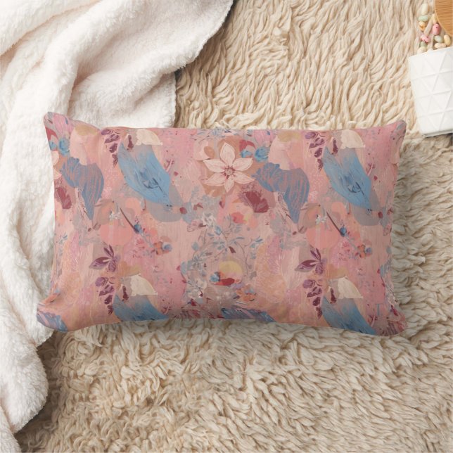 Colourful Flower Shape Throw Pillow Case (Blanket)