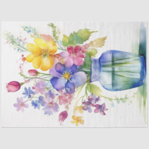 Colourful Flower Tissue Paper