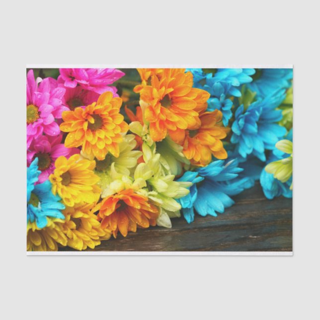 Colourful Flower Tissue Paper (Front)