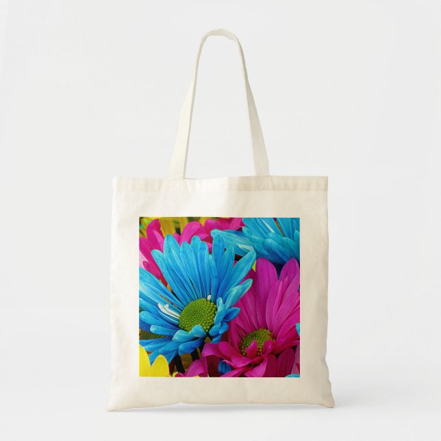 Colourful Flower Tote Bag (Front)