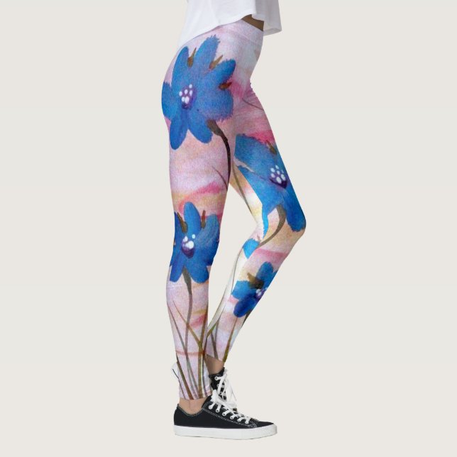 Colourful Flowered Leggings (Right)