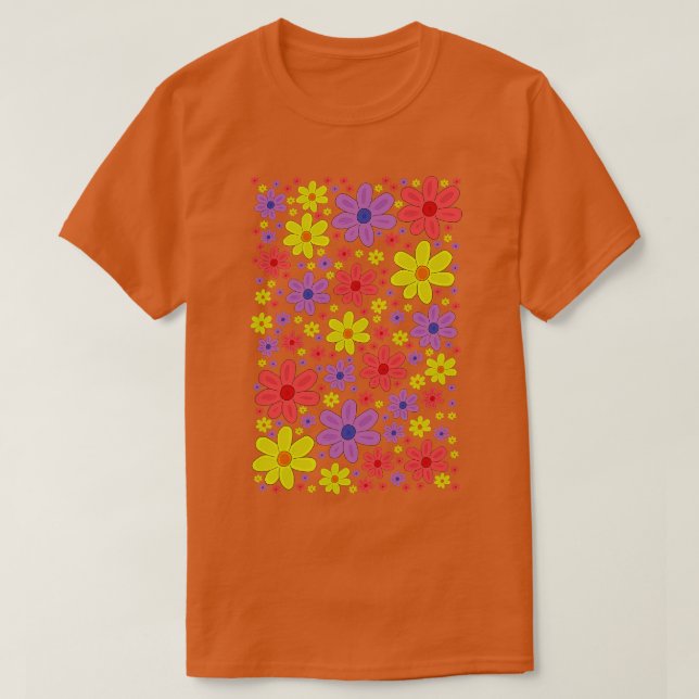Colourful flowers 1 T-Shirt (Design Front)