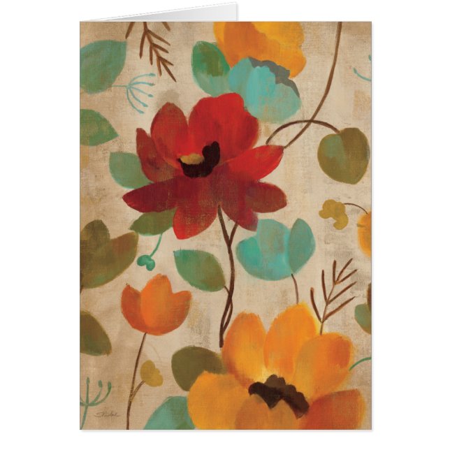 Colourful Flowers and Buds (Front)