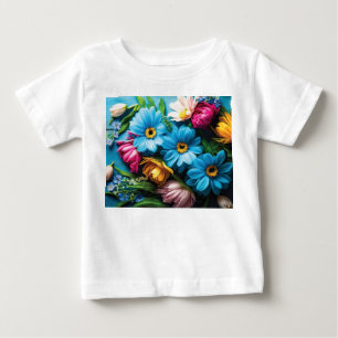 Colourful Flowers Baby T-Shirt