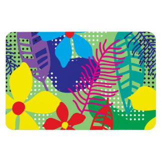 Colourful flowers background magnet