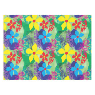 Colourful flowers background tablecloth