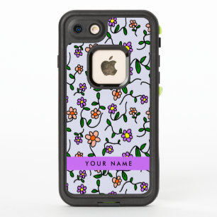 Colourful Flowers, Blue Background, Purple