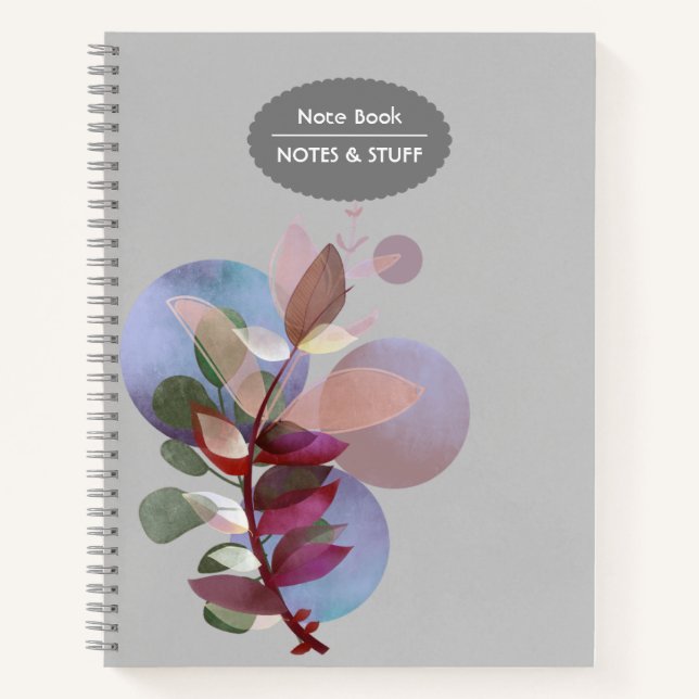 Colourful flowers boho Notebooks (Front)