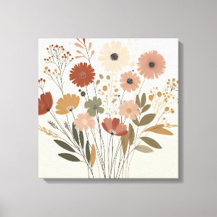 Colourful Flowers Canvas Art