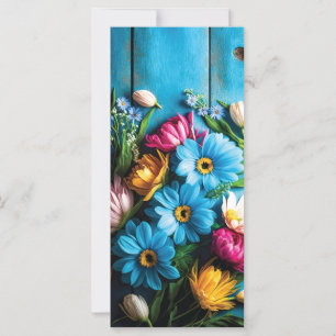 Colourful Flowers Card