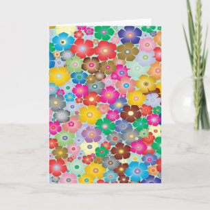 Colourful Flowers Card