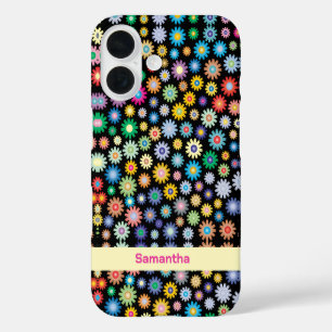 Colourful flowers iPhone 16 case