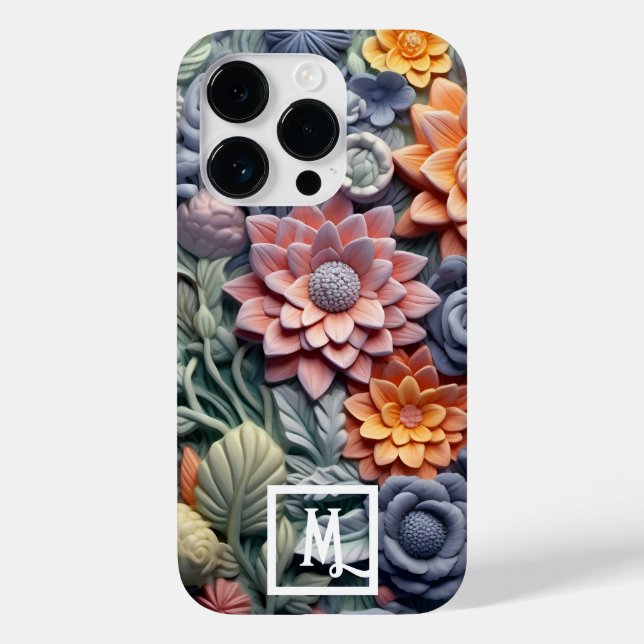 Colourful Flowers Case-Mate iPhone Case (Back)
