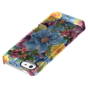 Colourful Flowers Collage Seamless Pattern GR1 Clear iPhone SE/5/5s Case
