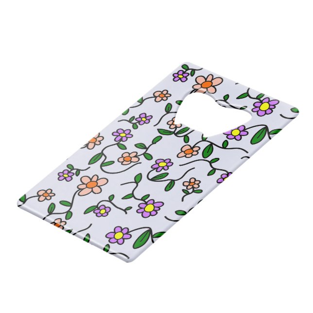 Colourful Flowers, Floral Pattern, Greenery, Boho (Front Angled)